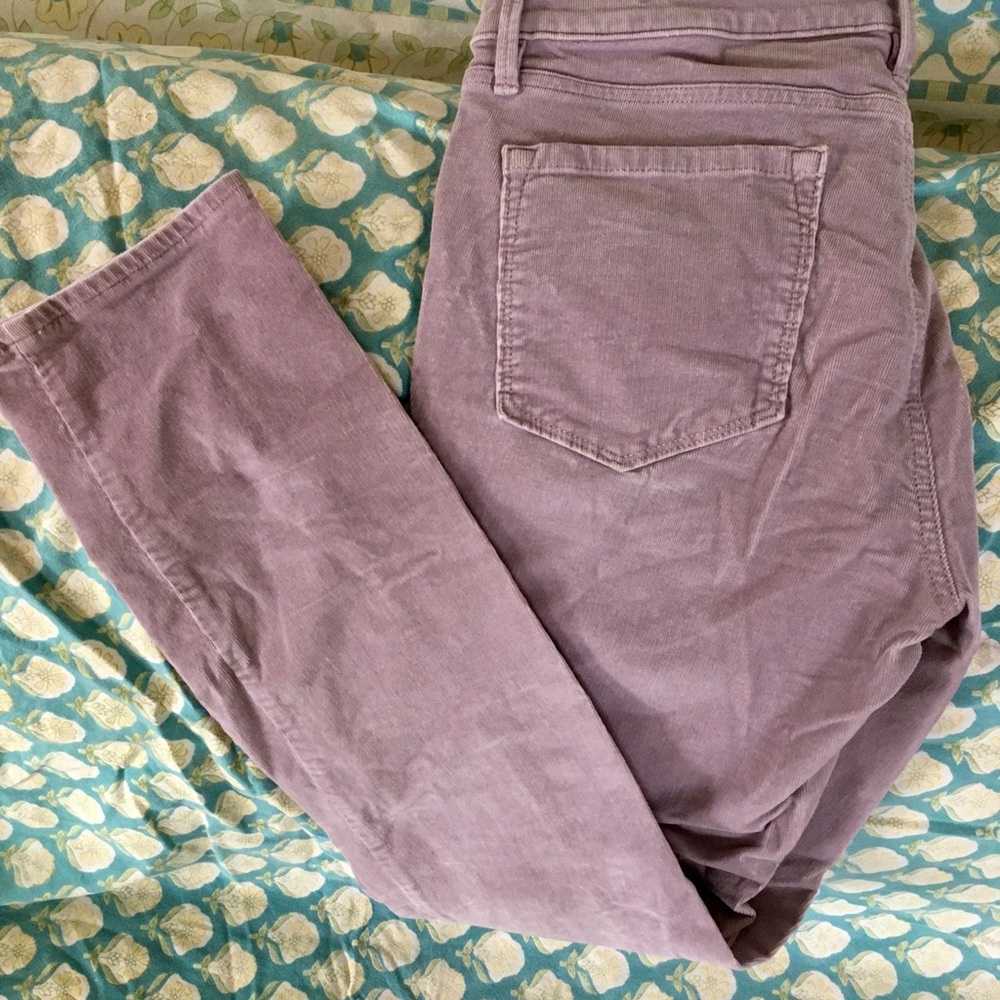 LOFT Modern Skinny Corduroy Pants in Pink